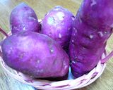 紫芋のきんつば♪作り方1写真