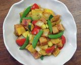 彩夏野菜とベーコンのカレー炒め作り方7写真
