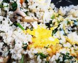 お年寄り絶賛シリーズ☆春菊炒飯☆五分米☆作り方5写真
