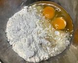 四角いお好みモダン焼き・チーズ入り♬作り方2写真
