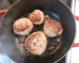 オートミール入りトマト煮込みハンバーグ♥作り方5写真
