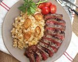 万能きび酢ドレッシングでステーキプレート作り方8写真