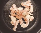 簡単 ササミのホワイトソース炒め作り方1写真
