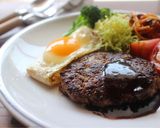 ｍ卵パン粉なし！レバー入りハンバーグ作り方9写真