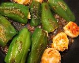簡単　ピーマンの肉詰め照り焼き作り方4写真