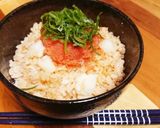 明太子の無駄遣い(褒)☆タラ明太の親子飯作り方4写真
