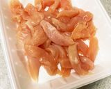 レンジでヘルシー鶏胸肉のふっくら照り焼き作り方1写真