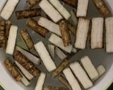 【おつまみ】ごぼうの甘酢漬け（唐辛子入）作り方1写真