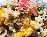 お年寄り絶賛シリーズ☆春菊炒飯☆五分米☆作り方9写真