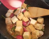 葉も一緒に♪ラディッシュと厚揚げの炒め煮作り方15写真