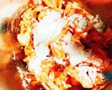 簡単・サラダチキンのキムチチーズ焼き作り方3写真