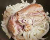 水なし！新玉ねぎだけで煮込む豚肩ロース作り方6写真