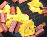 スパムと卵のスクランブルエッグ簡単卵炒め作り方9写真