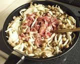 豚肉とナスとキノコの甘酢醤油炒め作り方4写真