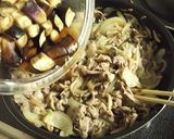 豚肉とナスとキノコの甘酢醤油炒め作り方7写真