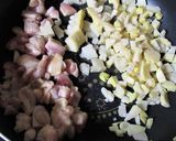 焼き肉のたれで炊く、つやつやたけのこご飯作り方3写真
