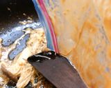 鶏ムネ味噌ヨーグルト　チーズキノコソース作り方15写真