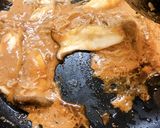 鶏ムネ味噌ヨーグルト　チーズキノコソース作り方16写真