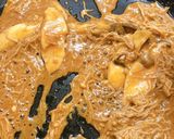 鶏ムネ味噌ヨーグルト　チーズキノコソース作り方17写真