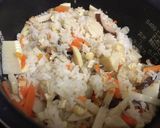 筍と干し椎茸の炊き込みご飯作り方4写真