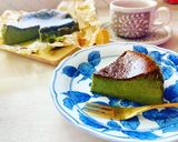 簡単♡しっとり濃厚抹茶バスクチーズケーキ作り方8写真