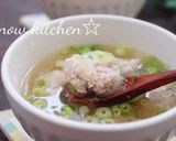 落とし団子のみぞれスープ作り方4写真