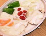 そずり肉と豆乳クリームスープ風鍋。作り方6写真