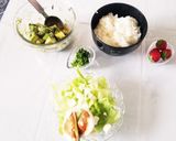 チーズはんぺんのクリチシーザーサラダ♡作り方4写真