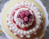 母の日に*苺の2段デコレーションケーキ作り方48写真