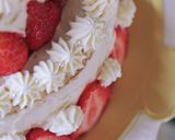 母の日に*苺の2段デコレーションケーキ作り方45写真