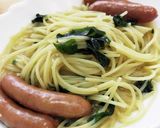 わかめスープの素でスープパスタ　レンチン作り方4写真