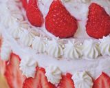 母の日に*苺の2段デコレーションケーキ作り方43写真