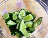 ピリ辛味のたたききゅうり作り方1写真
