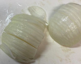 簡単おつまみ♩新玉ねぎのなめ茸和え作り方3写真