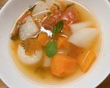 大根入りの野菜スープ作り方4写真