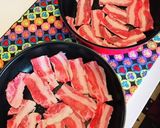 バーナーで炙り焼肉●セブン似牛カルビ弁当作り方8写真