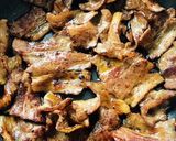バーナーで炙り焼肉●セブン似牛カルビ弁当作り方13写真