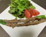 今日のおかず　アスパラの肉巻き作り方5写真