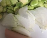 そら豆と新玉ねぎとギョニソーのかき揚げ♡作り方1写真