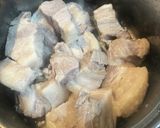 圧力鍋で簡単豚バラ肉の角煮と煮卵作り方7写真