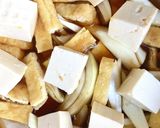 お手頃満足♪玉ねぎと薄揚げ・豆腐の卵丼作り方4写真