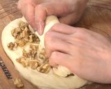 クリームチーズ入り平焼きくるみパン作り方6写真