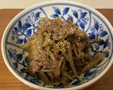 ご飯が美味しい　牛肉とごぼうの炒め煮作り方7写真