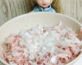 リカちゃん♡新たまねぎ入ふわふわ肉団子作り方3写真