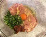 生姜が香る　鶏つくねハンバーグ作り方1写真