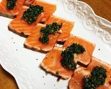 サーモンの冷菜・大葉ソース作り方6写真