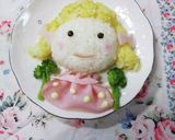 キャラ弁＊金髪の女の子作り方12写真
