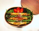 のっけ弁当(アスパラの豚肉巻き)作り方1写真