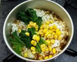 災害食用 カップ麵スープで雑炊作り方3写真