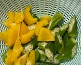 鶏肉と夏野菜のつけそば作り方3写真